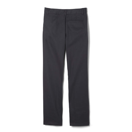 French Toast Pantalón de sarga de ajuste relajado para niños con cintura ajustable, negro, 8