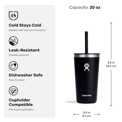 Hydro Flask 20 Oz All Around Tumbler Straw Lid Botanical Bliss Agave