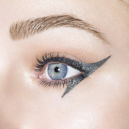 Revlon So Fierce! Chrome Ink Liquid Eyeliner, Longlasting Bold Metallic Pen Liner with Dip Ink Cap for Pearl, Shimmer Blend, 901 Gunmetal, 0.03 oz/ 0.8