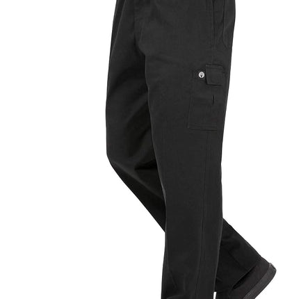 Chef Works Unisex Pc001-blk-xs Trousers, Black, XS UK