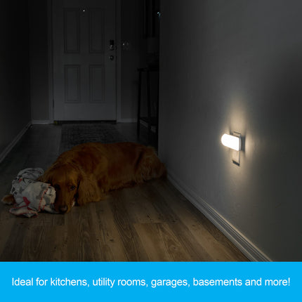 GE Ultrabrite Barre lumineuse LED Veilleuses à brancher sur secteur Décoration d'intérieur Lumière d'ambiance Capteur crépusculaire Veilleuse lumineuse, Blanc, 200 lumens, 1 pièce