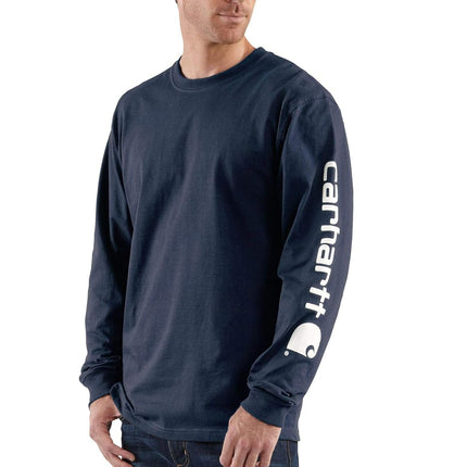 Carhartt mensK231Signature Sleeve Logo Long Sleeve