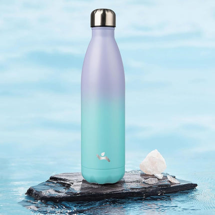 Konokyo Insulated Water Bottles,25oz Double Wall Stainless Steel Vacumm Metal Flask for Sports Travel,Oasis