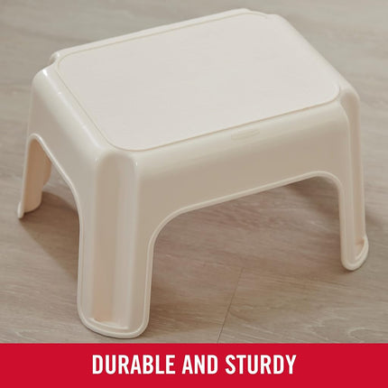 Rubbermaid Roughneck Step Stool, Bisque (FG420087BISQU)