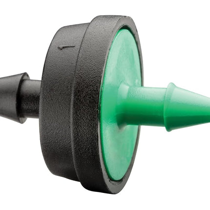 Rain Bird CVD2010PKXS Drip Irrigation Dripper/Emitter with Built-In Check Valve, 2 Gallon Per Hour, 10-Pack, Black/Green