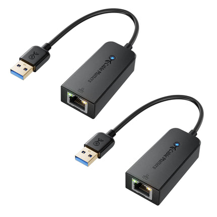 Cable Matters 2-Pack USB to Ethernet Adapter - Plu