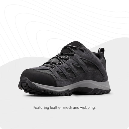 Columbia Men's Crestwood Low Rise Hiking Shoes, Black (Shark x Columbia Grey), 11 UK