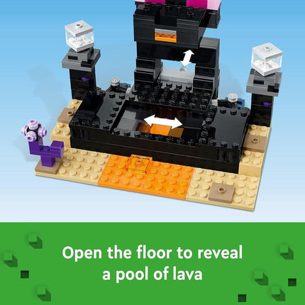 LEGO Minecraft The End Arena 21242 Bnuilding Toy Set; Fun Toy with Ender Dragon; Playset for Kids Aged 8 and Above