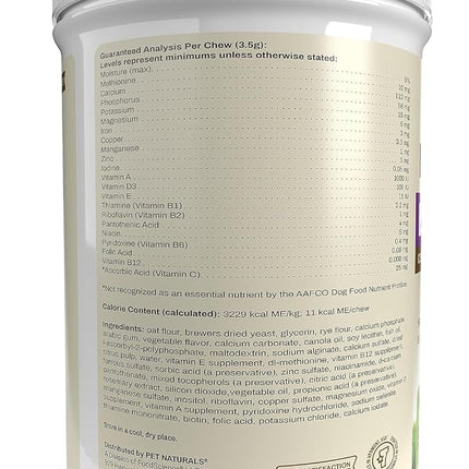 Pet Naturals Daily Multivitamin for Dogs - Yummy Chews with Amino Acids, and Antioxidants - Supports Energy, Metabolic Function and Pet Wellness