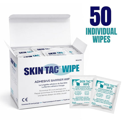 Torbot IM074407W314832 Group Inc Skin Tac"H" Adhesive Barrier Prep Wipe, Liquid Form, Latex-Free, Hypo-allergenic (Box of 50 Each), 1 Pack
