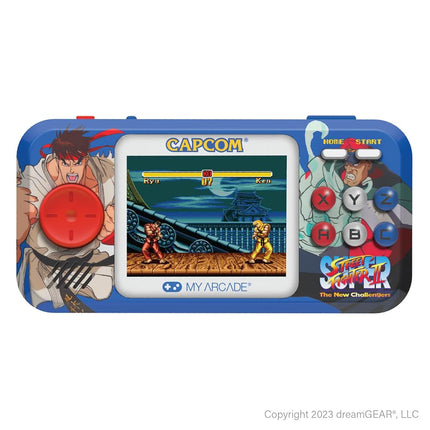 My Arcade Super Street Fighter II Pocket Player Pro Handheld Portable Gaming System (2 GAMES IN 1)