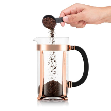 Bodum CHAMBORD Coffee Maker, French Press Coffee Maker, Copper Classic Collection, Glass, 34 Ounce (8 Cup)