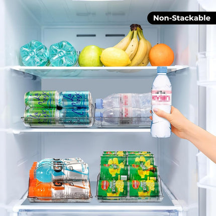 BingoHive Refrigerator Organizer and Storage Width Adjustable Can Organizer