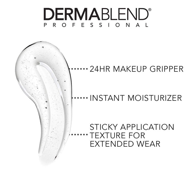Dermablend Professional Insta-Grip Jelly Primer - 3-in-1: 24-Hour Makeup Extender, Instant Moisturizer, and Skin Tightening Mask - Dermatologist-Created, Fragrance-Free, Allergy-Tested - 30 ml