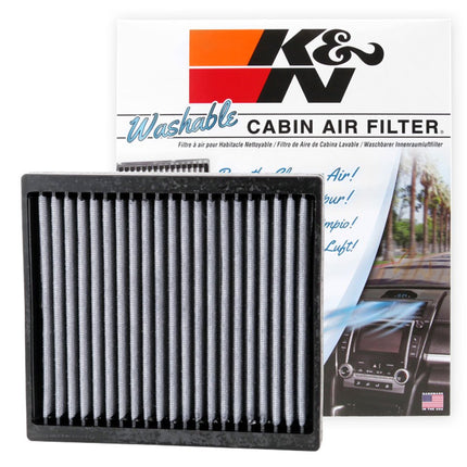 K&N LIFETIME Cabin Air Filter: Premium, Washable, Clean Air for your Cabin: Compatible with Select 2000-2021 Nissan/Mitsubishi/Holden/Renault/Isuzu Vehicle Models, VF2004, Weiß