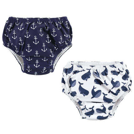 Hudson Baby Unisex Baby Swim Diapers, Whale Anchor, 18-24 Months