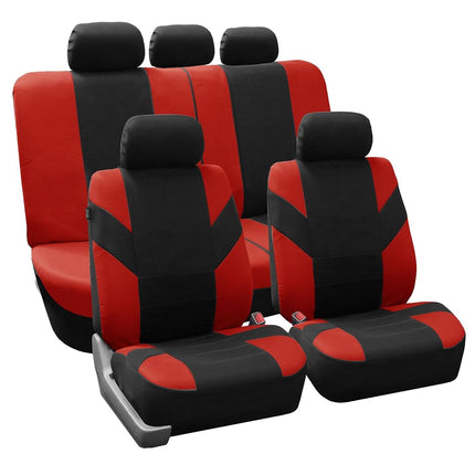 Full Set of Road Master Car Seat Covers, Red