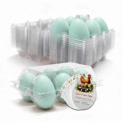 Egoaugx Clear Plastic Duck Turkey Jumbo Egg Storag