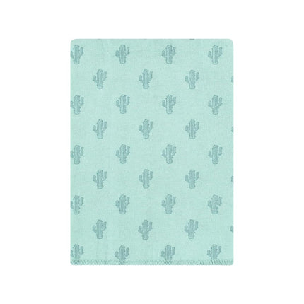 Hudson Baby Unisex Baby Cotton Flannel Burp Cloths Bundle, Desert Cactus, One Size