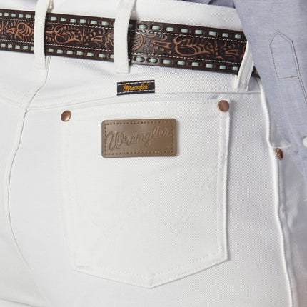 Wrangler Jean para Hombre 13MWZ Cowboy Cut Original Fit, Blanco, 34W x 30L