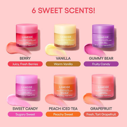 LANEIGE Lip Sleeping Mask Vanilla: Nourishing Overnight Lip Treatment with Vitamin C, Shea & Murumuru Butter for Hydrating Dry, Flaky Lips