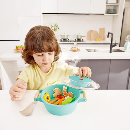 Hape Little Chef Cooking & Steam Playset, Kitchen Accessories for Creative Role Play, 3+ Years