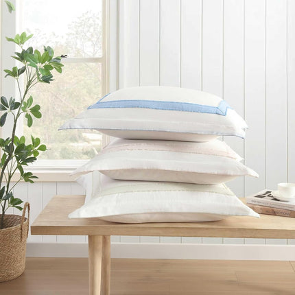 Laura Ashley - Euro Sham, Lightweight Cotton Pillow Sham with Tailored Edges, Oeko-Tex Certified (Mila Green, 26" x 26")