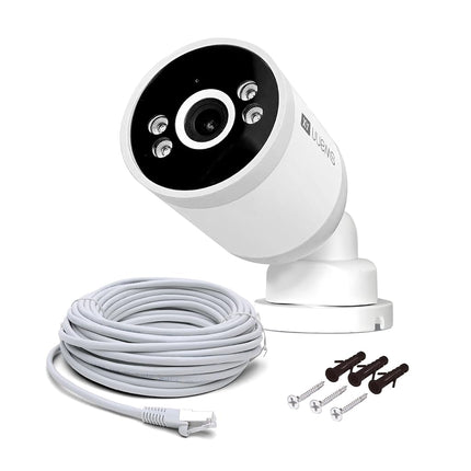 Swann AdvancedX Wired 4K Security Camera PoE Outdoor Bullet, Color Night Vision, Smart AI Video Analytics/Alerts, Advanced Motion Detection