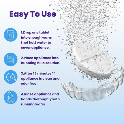 Retainer Brite Cleaning Tablets - 96 Tablets (New formulation)