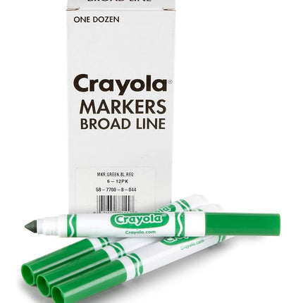 Crayola 12 Count Original Bulk Markers, Green