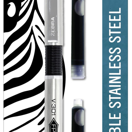 Zebra Pen Zebra V-301 Stainless Steel Fountain Pen
