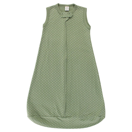 Hudson Baby BabyCotton Long-Sleeve Wearable Sleeping Bag, Sack, Blanket, Sage Floral Sleeveless, 3-9 Months