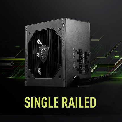 MSI MAG A650BE Gaming Power Supply - Certified 80 Plus Bronze 650W - Semi-Modular - Low Noise PSU ATX