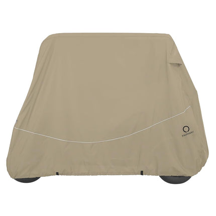 Classic Accessories 4010568-SSI Fairway Golf Cart Quick-Fit Cover Long Roof - Khaki - multi, N/A