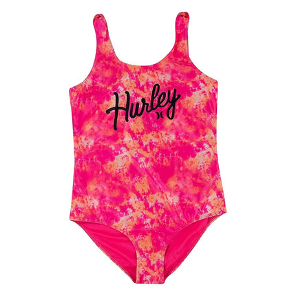 Maillot de bain une pièce Hurley pour fille, Hyper Pink, Taille XL
