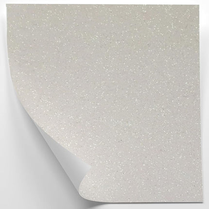 White Glitter Cardstock - 10 Sheets Premium Glitter Paper - Sized 12" x 12" - Perfect for Scrapbooking, Crafts, Decorations, Weddings