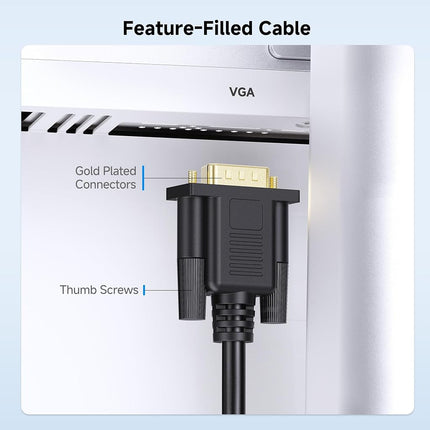 Cable Matters VGA Extension Cable (VGA Cable Male to Female) - 10 Feet