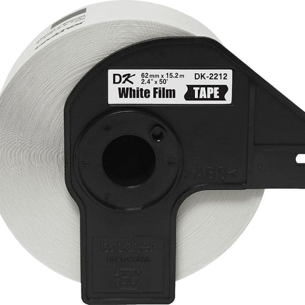Brother Printer Continuous Length Film Label Roll (BRTDK2212), Black/White