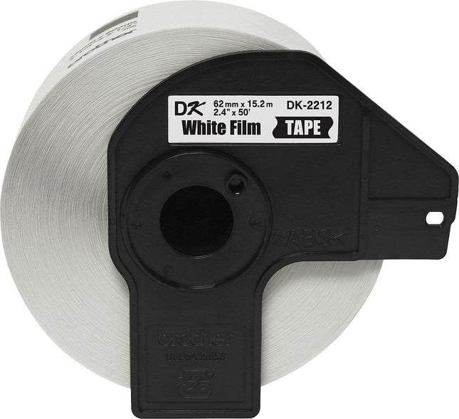 Brother Printer Continuous Length Film Label Roll (BRTDK2212), Black/White