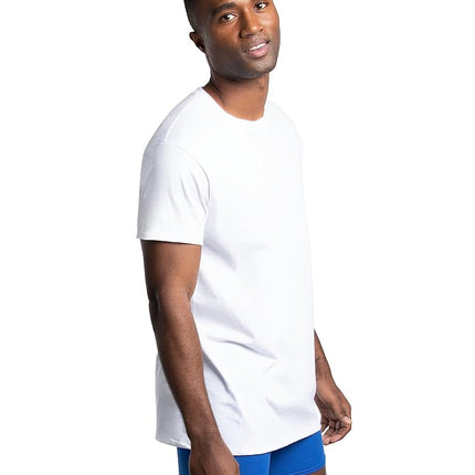 Fruit of the Loom Men's Stay Tucked Crew T Shirt, White (72 Pack), X-Large