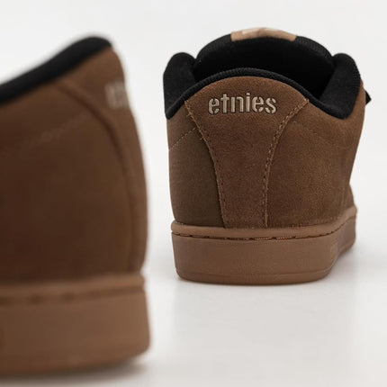 Etnies Kingpin - Classic Skate Heritage Fashion Style with on-Trend Puffy Look, Reinforced Cupsole - Brown/Warm Grey/Gum - 4