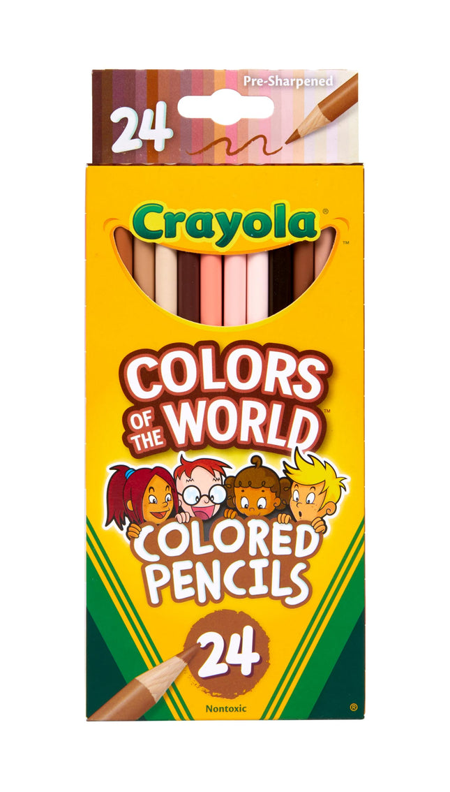 CRAYOLA Colours of the World Pencils - Assorted Co