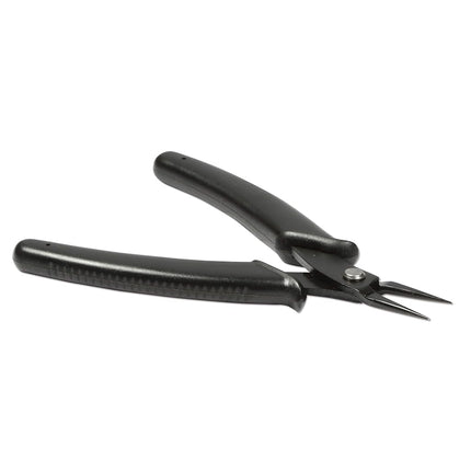 The Beadsmith Pince à bec rond Hi-Tech, 140 mm (5,5 pouces) avec tête en acier à haute teneur en carbone, poignée noire confortable avec ressort, outil pour la fabrication de bijoux, l'électronique ou la micromécanique