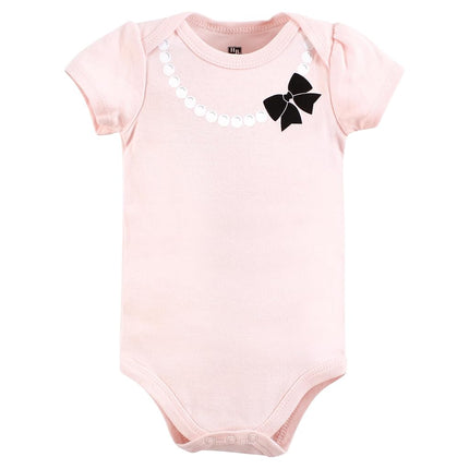 Lot de bodys en coton Hudson Baby unisexe pour bébé, motif Toile Noir, 12-18 mois