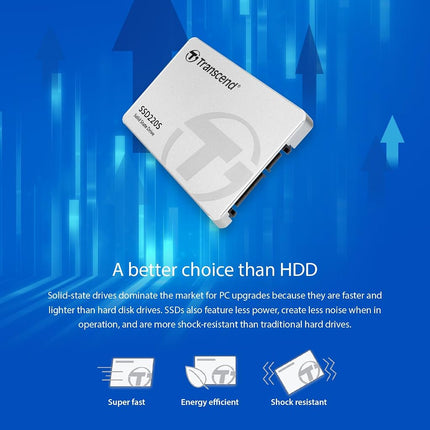 Transcend SSD220S 120GB 2.5" SATA III 6Gb/s Internal Solid State Drive (SSD) 3D TLC NAND (TS120GSSD220S)