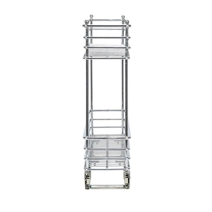 Household Essentials Chrome 2-Tier Sliding Cabinet Organizer, 5"