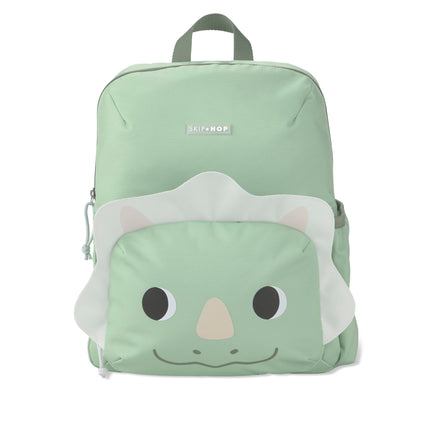 Skip Hop Toddler Backpack with Adjustable Padded Straps, Front Zip Pocket and Side Bottle Pocket, Fits School Size Folders, Besties Squad, Dino, Age 3+