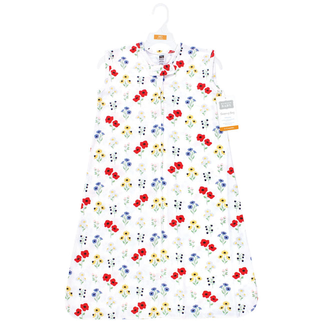 Saco de dormir Hudson Baby unisex de algodón sin mangas para bebés, manta, diseño Wildflower, 6-12 meses