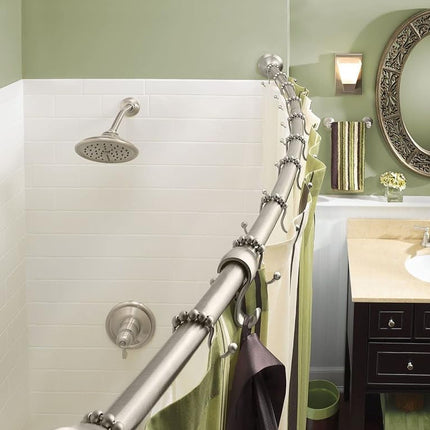 Moen SR2201BN Shower Curtain Ring, Brushed Nickel, Pack of 12