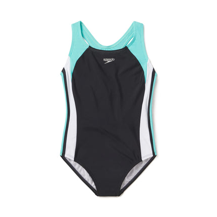 Speedo Girls' Infinity Splice One Piece Swimsuit, 